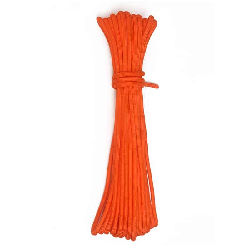15 méter hosszú narancssárga kötél 7mm