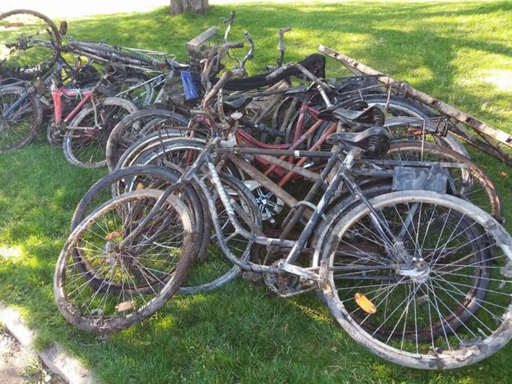 89 kerékpár, amelyet a kincskeresők mágnessel fedeztek fel